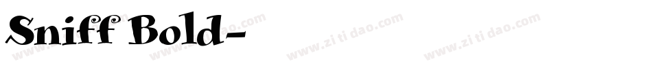 Sniff Bold字体转换